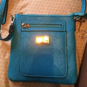 Blue Michael Kors crossbody bag