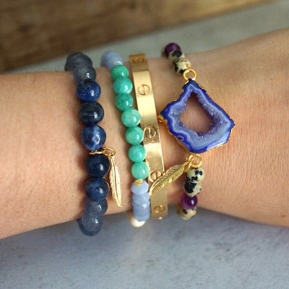 🎉Host Pick🎉  Druzy Stone & Dalmatian Jasper - Picture 4 of 4