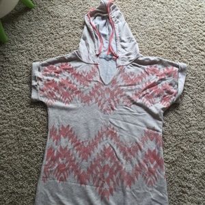 Maurices short sleeved hooded sweater