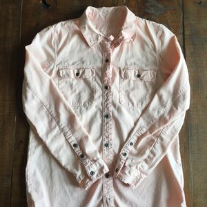 Madewell Long Sleeve High-Low Button Up