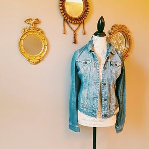 Distressed Hollister Jean Jacket