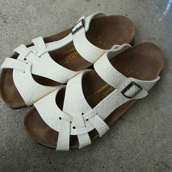 Birkenstock papillo pisa sandals cream color