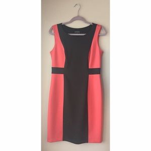 Business Attire Black/ Dark Salmon Dress