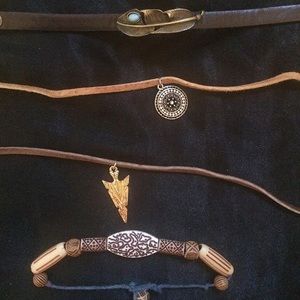 Handmade leather jewelry