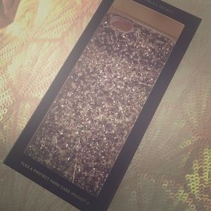 Victoria's Secret pink glittery iPhone 6 case