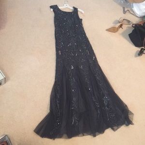 Gorgeous, periwinkle (dark blue gray) evening gown