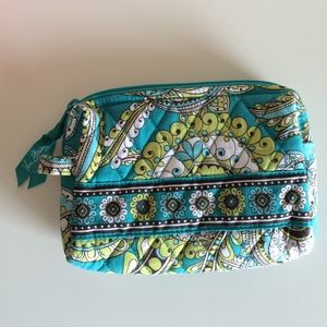 Vera Bradley Peacock Print Cosmetic Bag