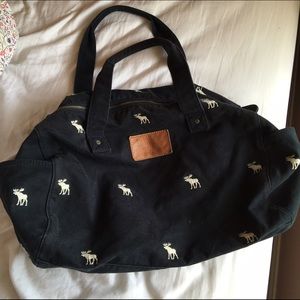 Abercrombie blue duffel bag