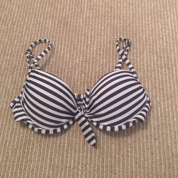 Striped bikini top