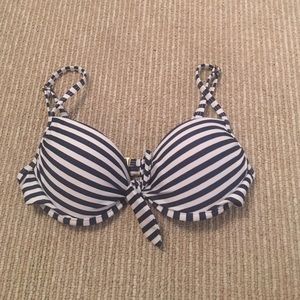 Striped bikini top