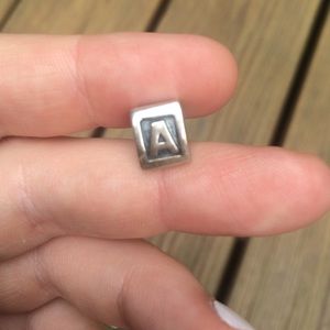 "A" Pandora letter charm
