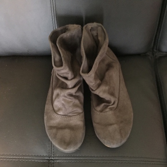 Gray Ankle Booties