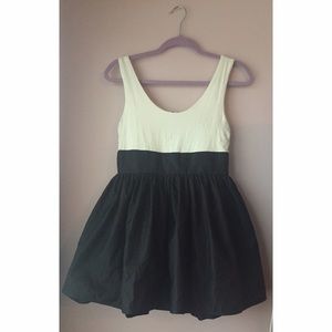 Short Black and Cream Dress