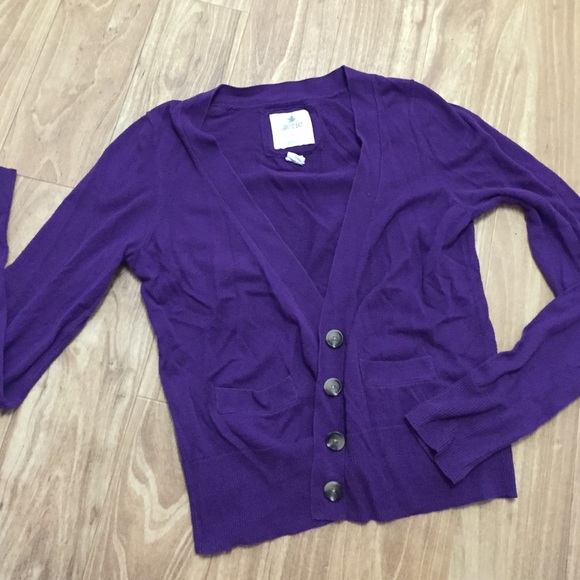 Purple Cardigan