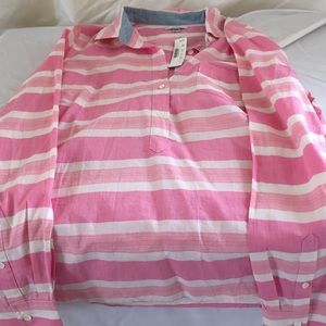 Pink J.Crew long sleeved shirt