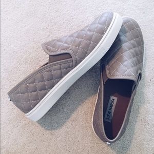 Steve Madden Ecentrcq Sneaker in Grey Faux Leather