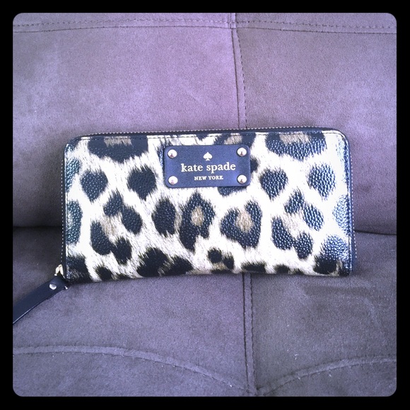 kate spade Handbags - Kate Spade cheetah print wallet