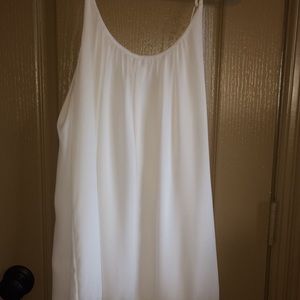 Simple Off White Lace Dress