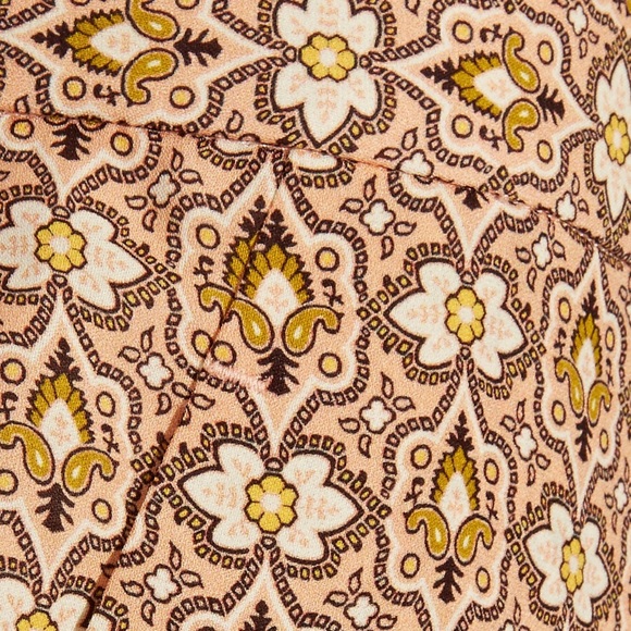 NWOT THEORY MITRANA FOULARD PEACH PRINT SILK PANTS - Picture 5 of 5