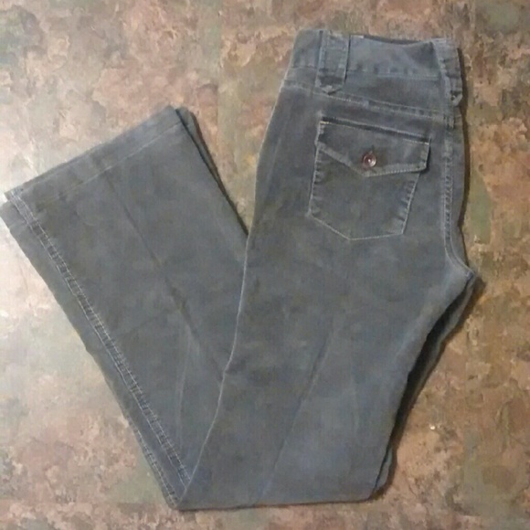 Dark gray, bootcut corduroys by Gap. Like new.