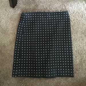 All saints studded black skirt