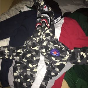 BAPE SHARK CAMO HOODIE WKND SALE