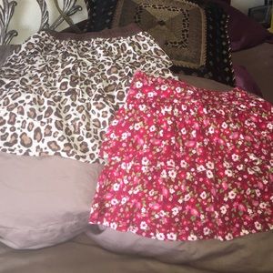 Bundle of two Gymboree ruffle skirts