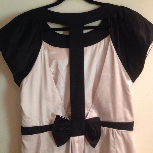 French Connection Pink and Black Cocktail Dress - Picture 3 of 3