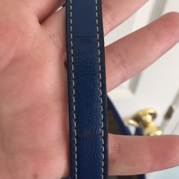 ROYAL BLUE COACH PURSE - Picture 4 of 4