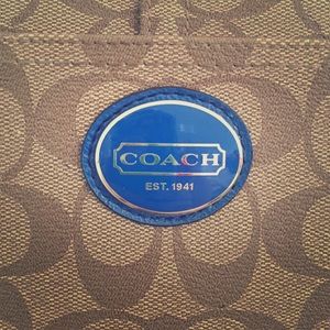ROYAL BLUE COACH PURSE