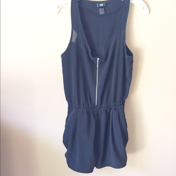 H&M Pants - H&M Black Romper with some sheer