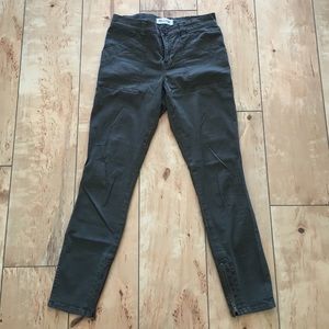 Madewell skinny twill moto pants