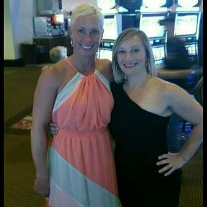 long dress, wore once, in excellent condition