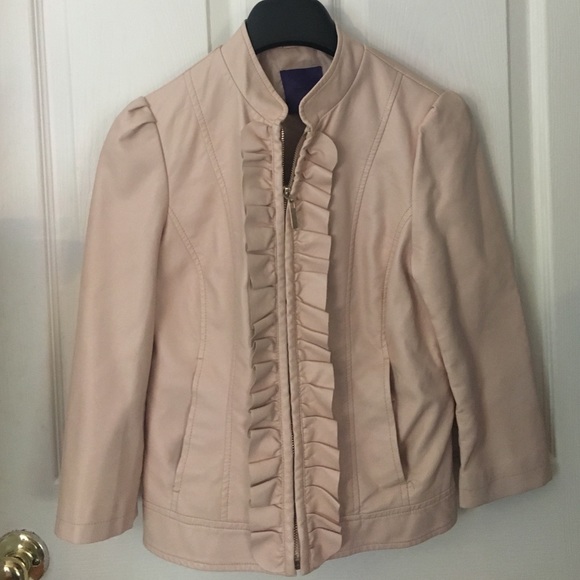 Pink Leather Jacket size small