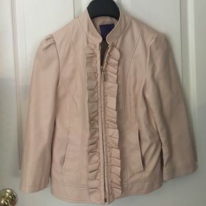 Pink Leather Jacket size small