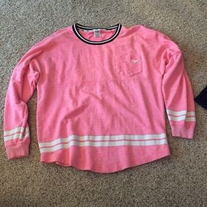Pink Pullover Sweatshirt