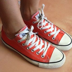 Orange Converse
