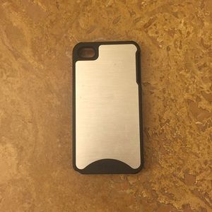 Black and Silver Hard iPhone 4/4s Case