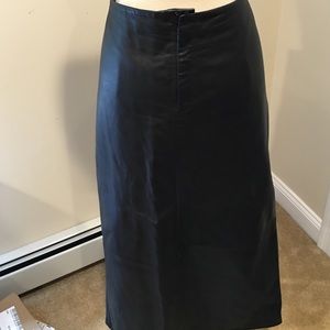 Nine West Vintage Leather Maxi Skirt