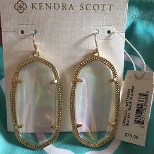🚫SOLD - Kendra Scott Clear Iridescent Danielles