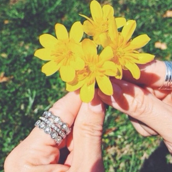 ⚠️FLASHSALE 🆕 (3pc) Statement Ring Set - Picture 4 of 4