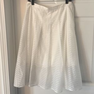 Anthropologie white mindi skirt