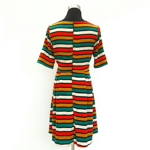 Poema Striped Dress - Picture 3 of 4