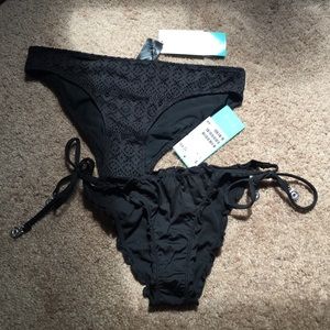 Black bikini bottoms