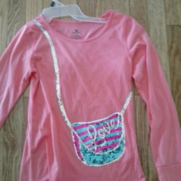 Pink Sparkly Bag Shirt