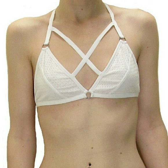 White bralette