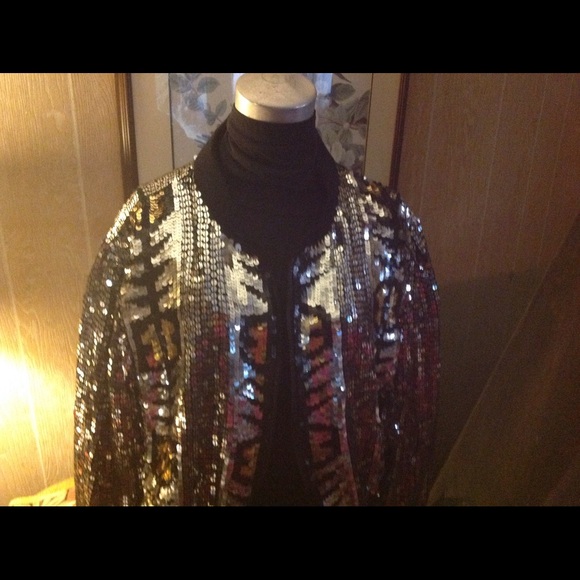 Sequined Bomber Jacket - image 2