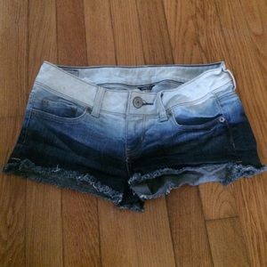 Ombré cutoff American eagle jean shorts