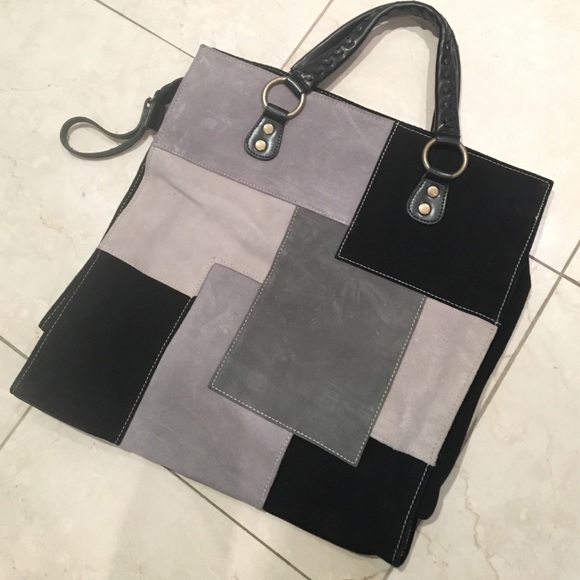 Suede Patch Bag!