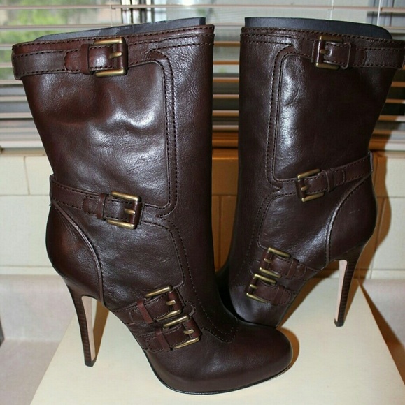 Coach leather boots Marsha